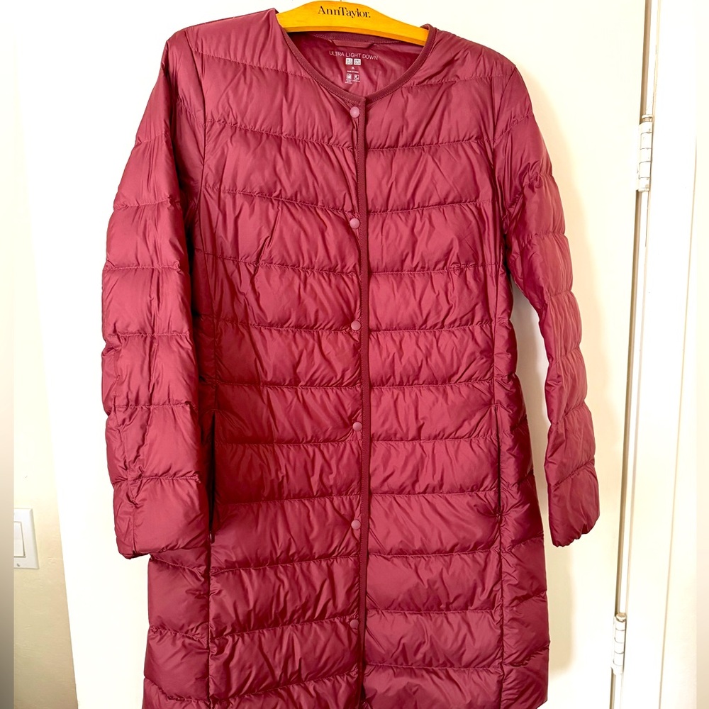 Uniqlo Ultralight down car coats sz XL